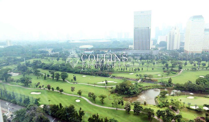 For Rent Senayan Residence Apartment, 3 Bedrooms, Golf View, High Floor