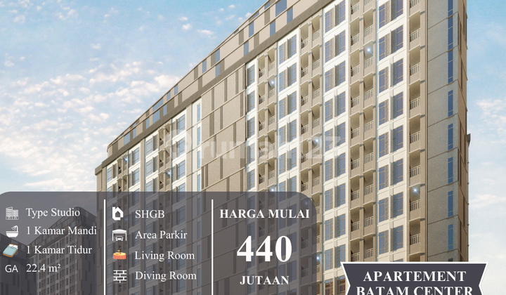 Apartemen Baru Batam Center! Harga Mulai 440 Jutaan - Lokasi Pusat Kota Apartemen Baru Batam Center! Harga Mulai 440 Jutaan - Lokasi Pusat Kota