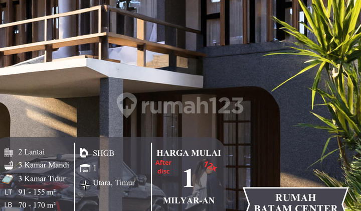 Hunian Modern 3 Lantai di Batam Center - Lokasi Strategis Harga Terbaik!