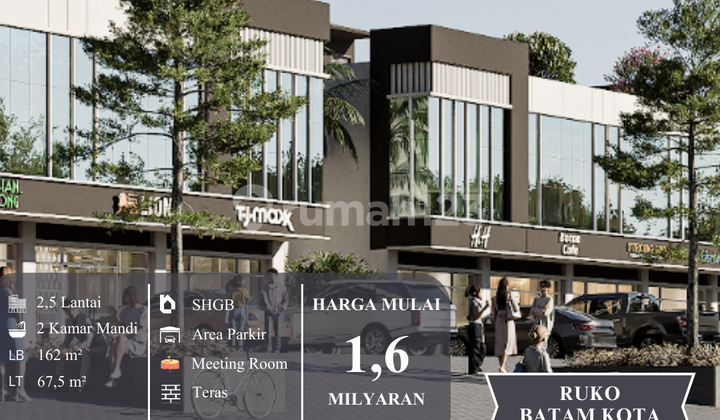 Ruko Strategis Batam Kota - Cocok untuk Semua Jenis Usaha