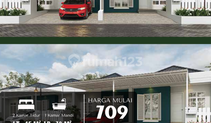 Rumah Desain Colonial Modern Siap Huni Di Batam Centre 1