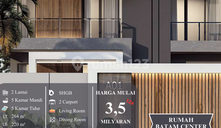 Rumah Mewah Batam Center | Riverfront - Private - Exclusive