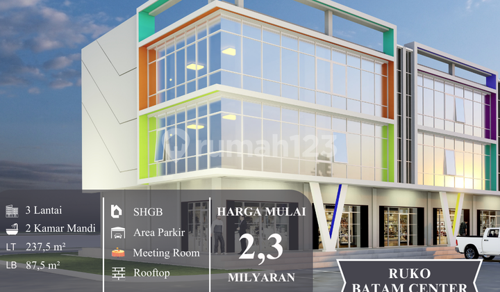 Ruko Modern 3 Lantai Batam Center - Siap Gaskeun Bisnis!