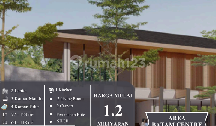 Rumah Baru di Batam Center! Desain Modern, Cicilan Ringan, Lokasi Mantap