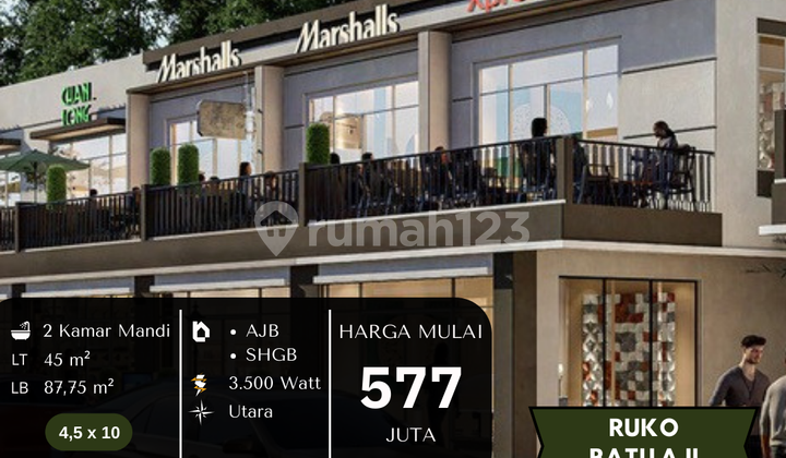 Ruko 2 Lantai Desain Modern Minimalist Di Batu Aji, Batam