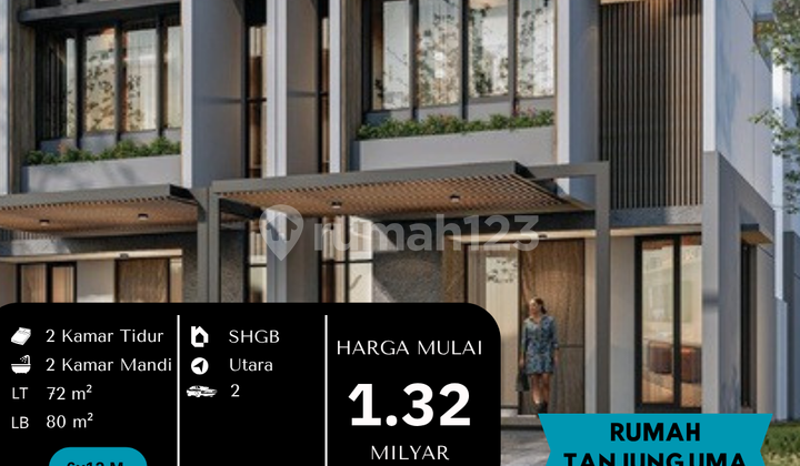 2-Story House Near Nyaman ASRI Beach Ready to Occupy in Tanjung Uma