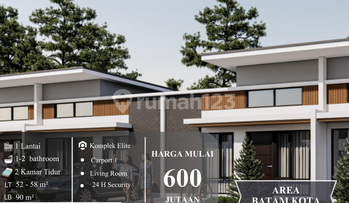 Rumah Modern di Kota Batam - Harga Mulai 600 Jutaan! 1