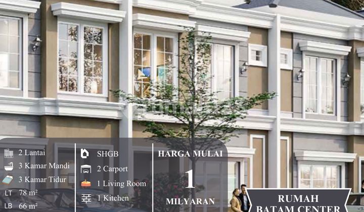 Rumah Nyaman & Strategis di Batam Center - Fasilitas Premium, Harga Terjangkau!