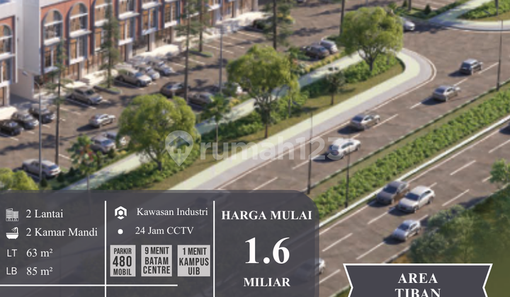 Ruko 2 Lantai Segitiga Emas Lokasi Strategis di Kota Batam