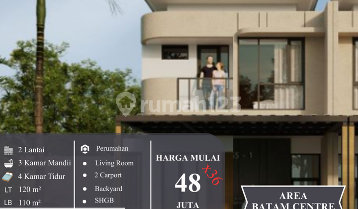 Rumah Keluarga Modern Batam Center -48 Jutaaan, Free Renovasi! Rumah Keluarga Modern Batam Center -48 Jutaaan, Free Renovasi!