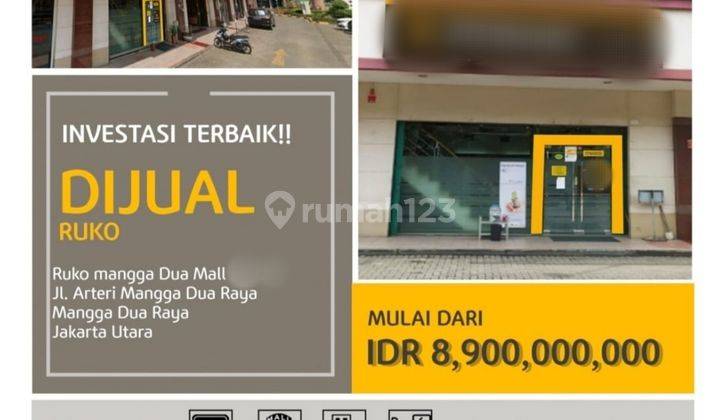 A281 Jual Ruko Bagus di Kawasan Ruko Mangga Dua Mall Mangga Dua Raya 1