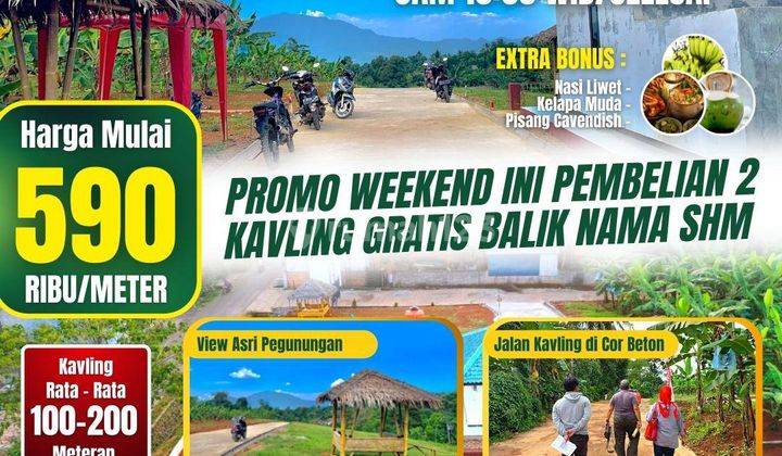 Jual tanah kavling bunus SHM di puncak 2 Bogor  1