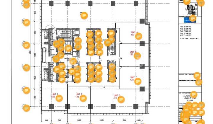 Disewa Ruang Office Thamrin Nine Luas 1001 