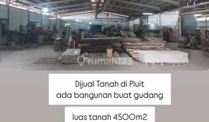 Tanah dijual di Pluit 4500 SHM harga 21jt per m² masuk 40feet container 1