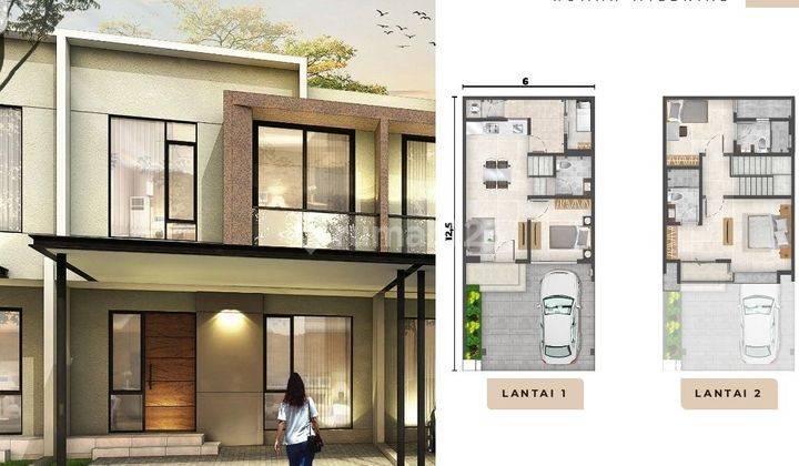 Rumah Pik 2 Milenia Dijual Rp 2.4 M Lt 75m2 Brand New/Kosong 1