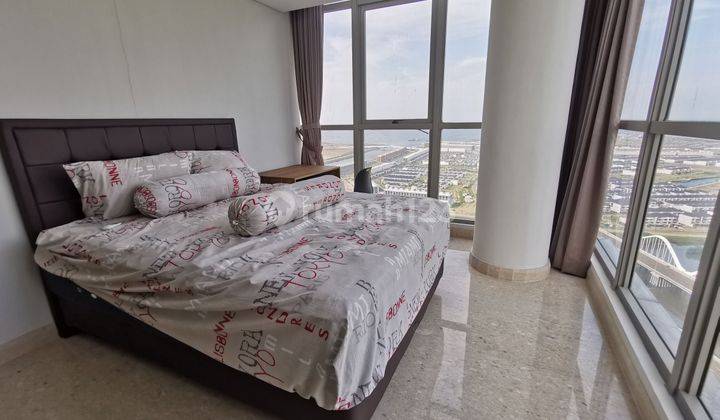 Disewa Apart Gold Coast 2BR 90m2 Furnish Interior, Sea View 175jt 2