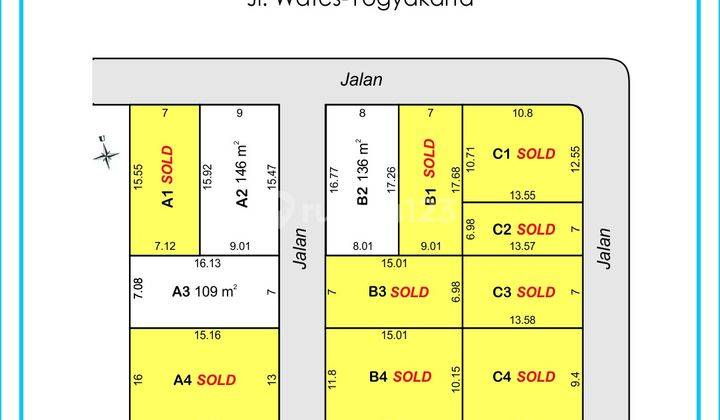 Tanah 400 Meter Jl.jogja wates Km 20 1 Jutaan meter Masih Promo  4