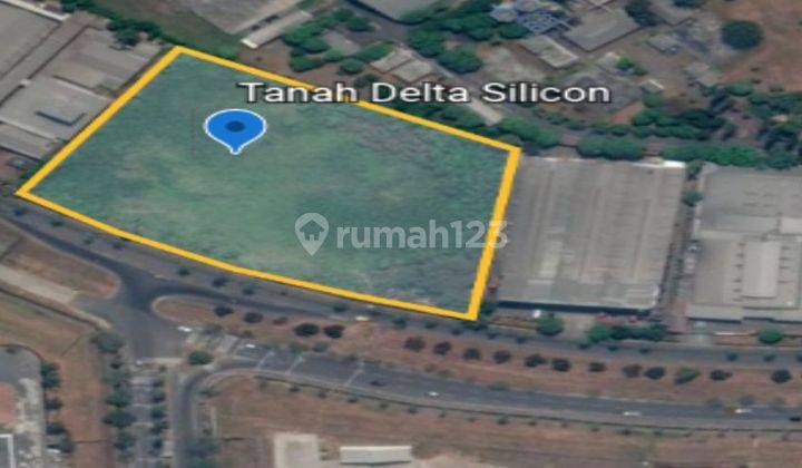 Tanah Kavling Kawasan Industri Delta Silicon 1 Jalan Utama Pinggir Jalan Boulevard Ejip Lippo Cikarang 1