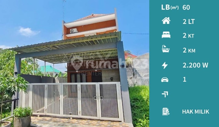 For Sale Beautiful Fully Furnished 2-Story House with Backyard and Spacious Carport Area Ready to Occupy Quiet Neighborhood Amna Strategic Location Near Toll Exit and Samsat Office Easy Access to Rs Prima Husada in Karangploso Malang H658