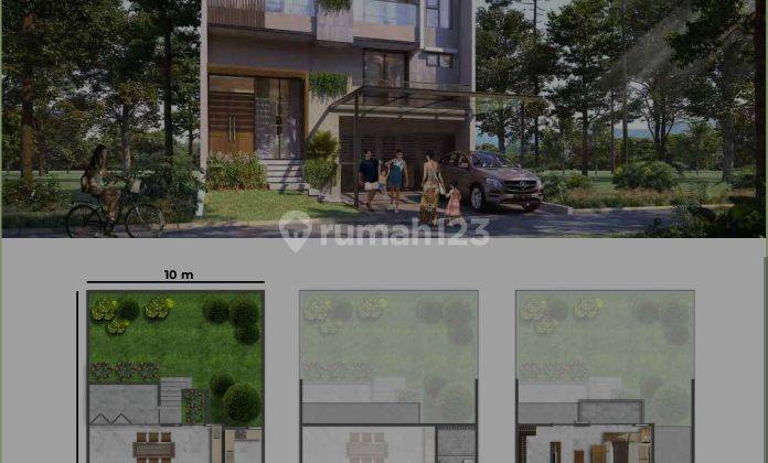 Dijual Rumah Cluster Simprug Uk 10x25 Badan Danau Type Kuta 2