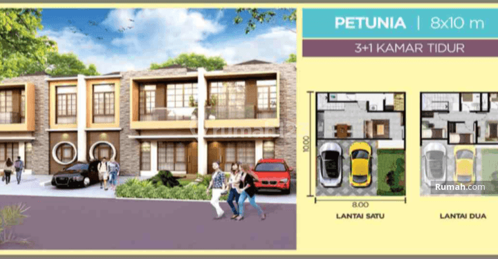 Dijual Rumah Cluster Miami Uk 8x10 Type Petunia Posisi Badan Pik2 1