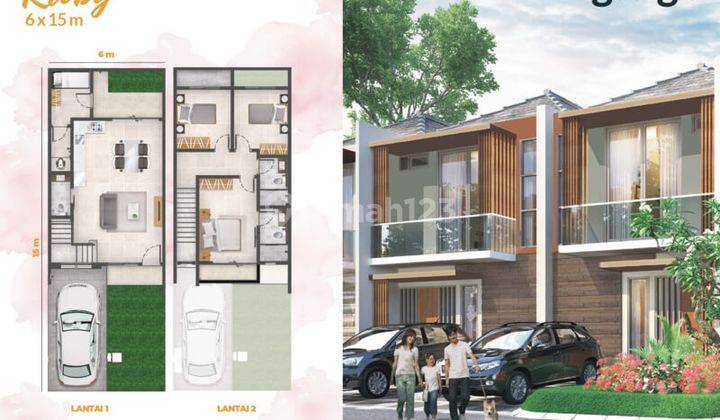 Dijual Rumah Milenial Cluster Georgia Boulevard Uk 6x15 Pik2 1