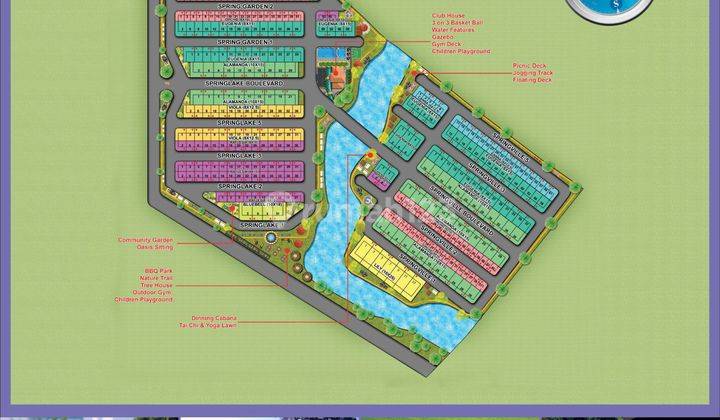 Dijual Rumah Cluster Springville Boulevard Uk 8x15 Posisi Hoek 2