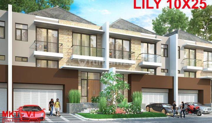 Dijual Rumah Cluster Riverside Boulevard Uk 10x25, 2,5 Lantai 1