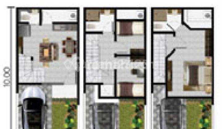 Dijual Rumah Cluster Arcadia Uk 4,5x10 Type Hazel 3 Lantai