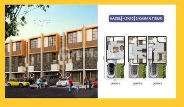 Dijual Rumah Cluster Arcadia Uk 4,5x10 Type Hazel 3 Lantai 2