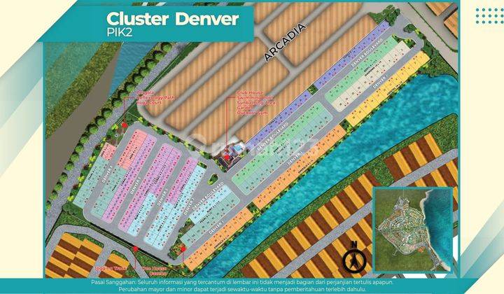 Dijual sewa Rumah Cluster Pik2 Tahap 2 Denver Boulevard 1