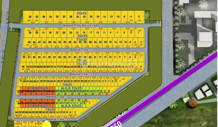 Kavling Manhattan Uk 20x40 di Pik2 2