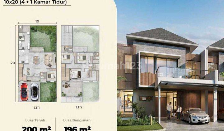 Dijual Rumah Cluster Permata Hijau Residence Uk 10x20 Posisi Hoek 1