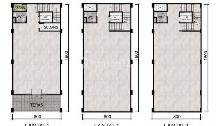 Dijual Ruko Soho Wallstreet Uk 8x18 di Pik2 1