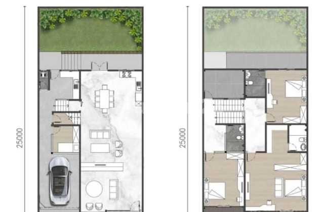 Dijual rumah Golf Island PIK ukuran 10x25 standart, kosongan