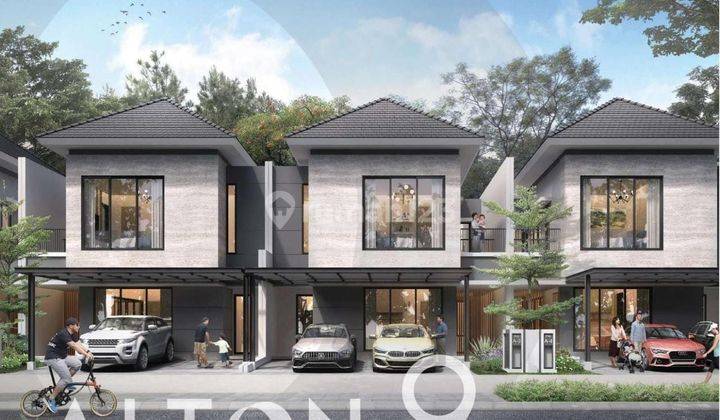 Rumah Alton Bintaro Jaya 9x15 2 Lantai 4 Bedroom Semi Furnished 2 Carport Brand New 1