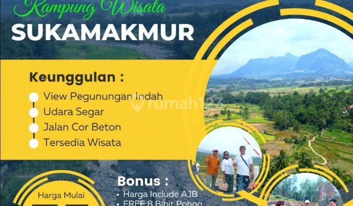 Tanah Kavling Objek Wisata Sukamakmur Bogor 1