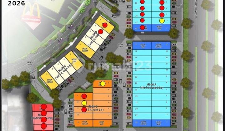 Strategic Shop House in Progress at Kiara Artha Park within a Business Environment 2