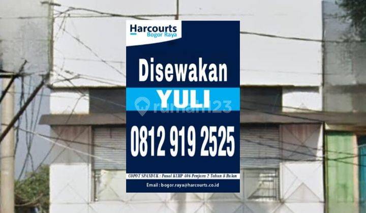 Disewakan Ruko di Pinggir Jalan Raya Pajajaran, Kota Bogor 1