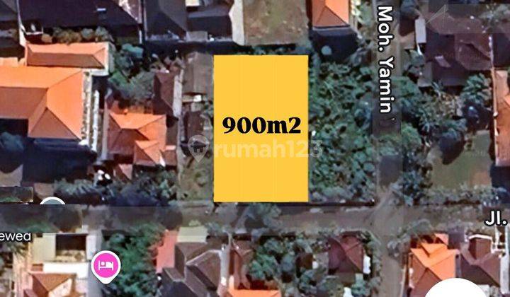 Land on Jalan Moh Yamin, Renon Elite Area, Denpasar SHM 900 m² 2