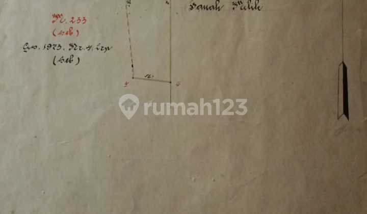 Tanah 1200 m² SHM di Jalan Danau Tempe 6