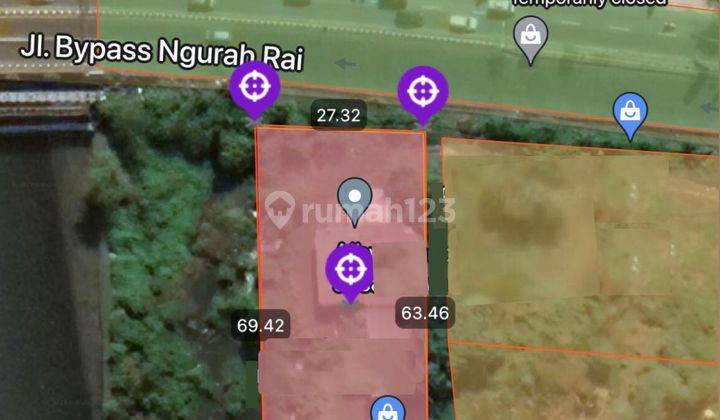 Tanah 1775 m² di Bypass I Gusti Ngurah Rai Sanur Bali  4