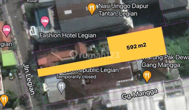 Tanah di Jalan Legian Kuta Bali 4