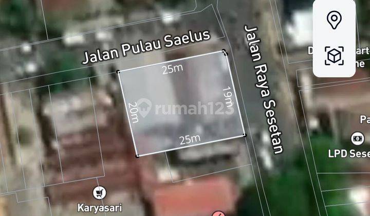 Strategic land with hook position on Main Street Sesetan Denpasar  1