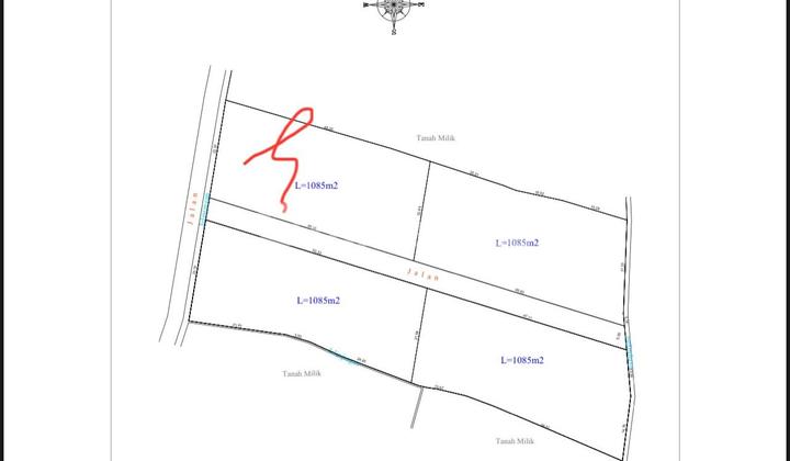 TANAH PREMIUM DI AREA CANGGU BERAWA BALI UNTUK VILLA