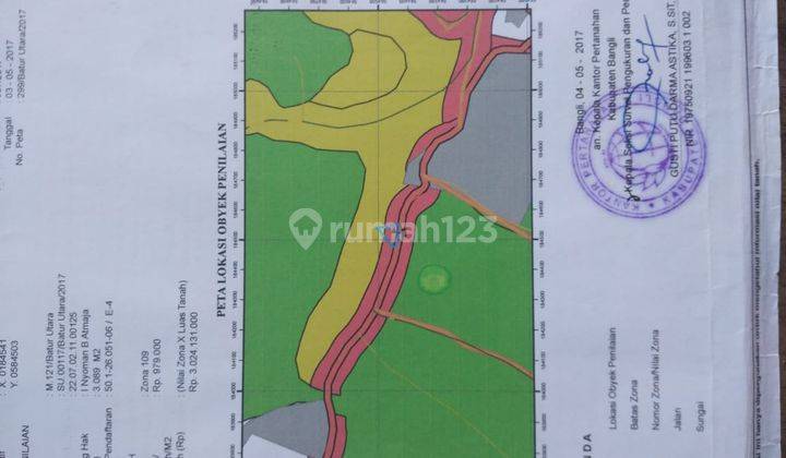 Tanah di Jalan Raya Penelokan, Kintamani Bangli SHM 30.000 m² View Cantik 2