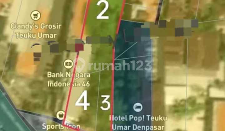 TANAH SEWA PREMIUM JALAN UTAMA TEUKU UMAR DENPASAR