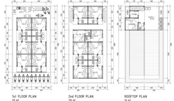 Kost Kosan 2 Lantai Luas 8x16 128m2 Villa Mutiara Cikarang 2