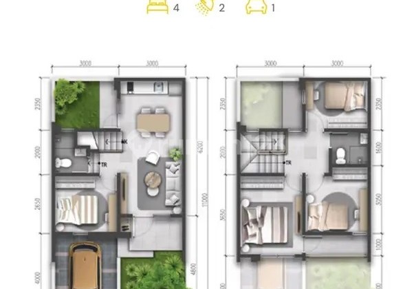 Regia Cluster House 2 Floors 6X11 66M 4 Bedrooms Scg Summarecon Crown Gading 2