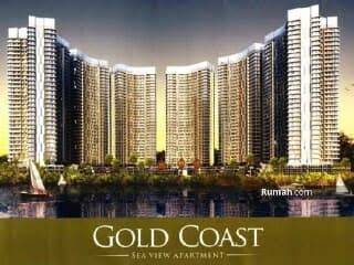 Apartemen Gold Coast , Tower Caribean luas 135m2, Furnish, Hoek, Cantek 1